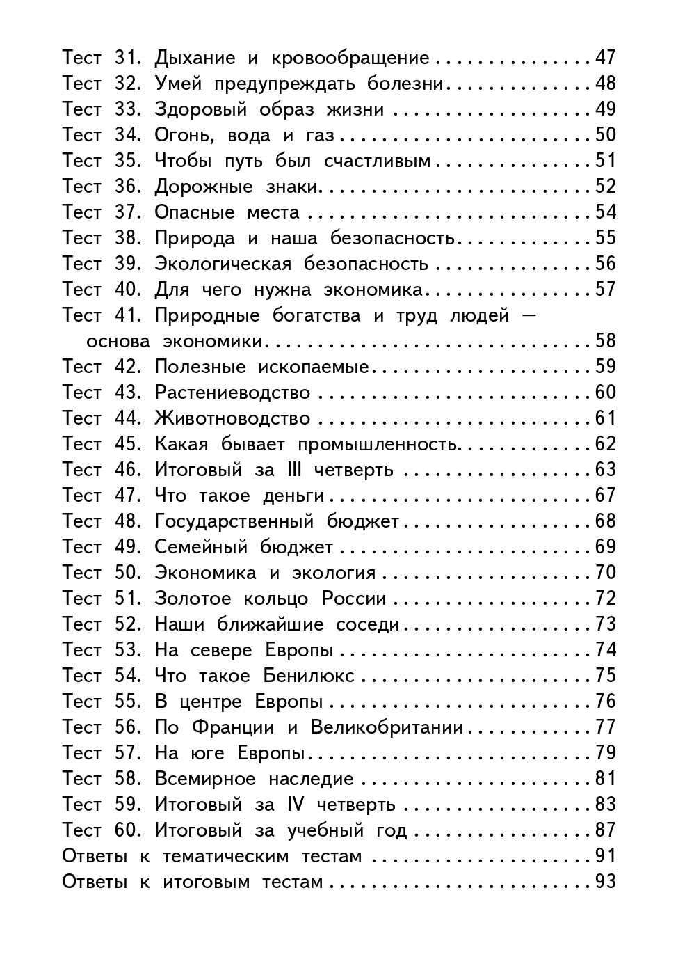 КИМ Окружающий мир 3 кл. Новый ФГОС / Яценко.