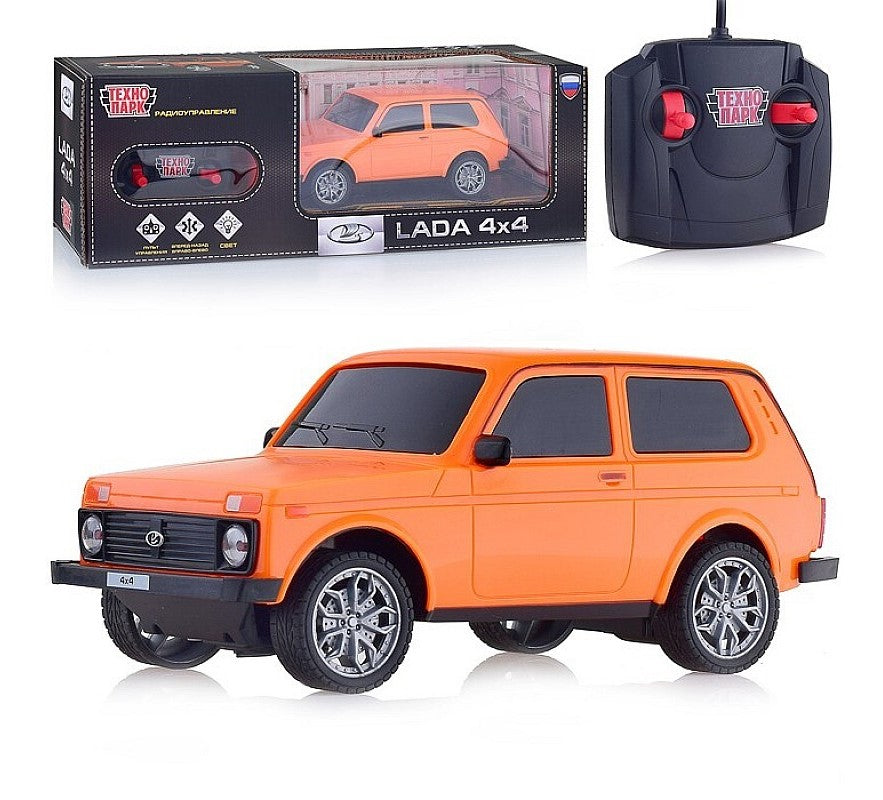 LADA4X4-18L-OR327393 Véhicule pour LADA 4x4 18 cm, blanc, or, cor. Parc technologique à Cor.24шт
