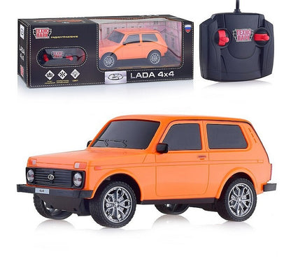 LADA4X4-18L-OR327393 Véhicule pour LADA 4x4 18 cm, blanc, or, cor. Parc technologique à Cor.24шт