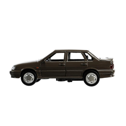 Machine en métal vaz-2115 "samarra" d'une longueur de 12 cm, serebristo-коричневый, cor. Parc technologique dans le cor.2*36шт