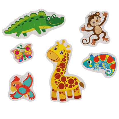 Дикие животные. Grands pains pour petits garçons. Taille 150*180*40. 6 pièces. Умные игры в кор.40шт