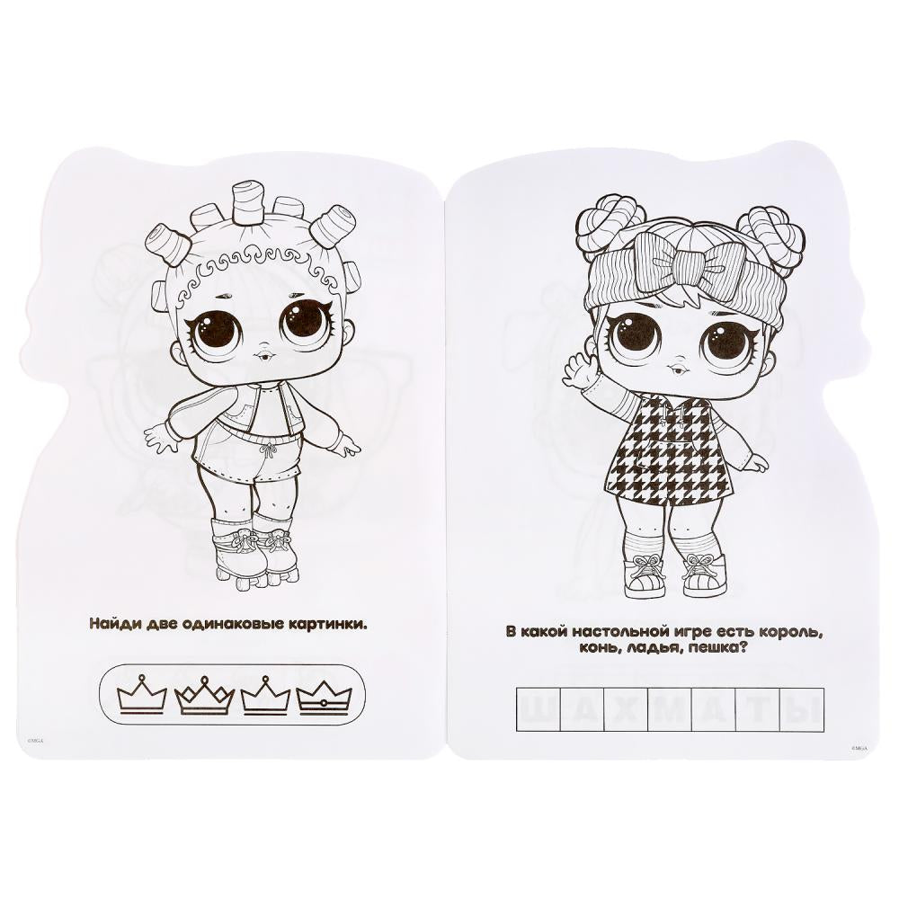 "УМКА". ЛОЛ (РАЗВИВАЮЩАЯ РАСКРАСКА С ВЫРУБКОЙ В ВИДЕ ПЕРСОНАЖА. МАЛОГО ФОРМАТА) 145Х210ММ в кор.50шт