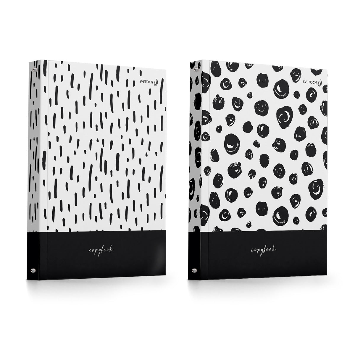 Svetoch. Тетрадь общая со сменным блоком "Чёрным по белому" pochette A5 120 l. ART.ТЕТ120-001-000654