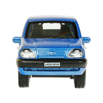 Машина металл LADA NIVA 12 см, двери, багаж, инерц, синий, кор. Технопарк в кор.2*36шт