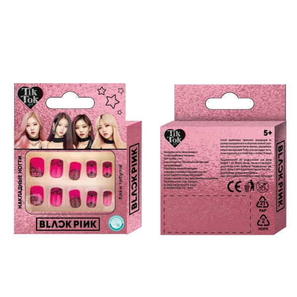 Косметика ДЛЯ ДЕВОЧЕК накладные ногти, noir rose Cool Star в кор.6*24шт