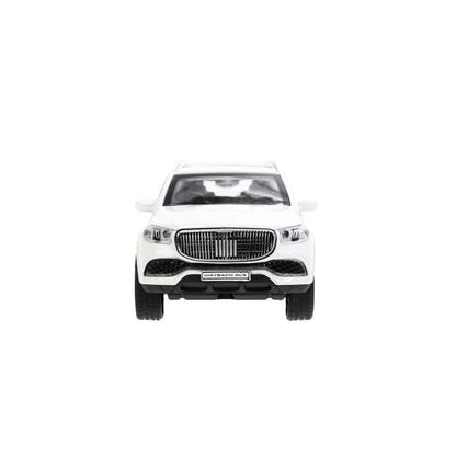 Machine en métal MERCEDES-BENZ gls maybach 12см, дв,баг,ин,белый, кор. Parc technologique dans le cor.2*36шт