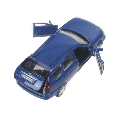 Машина металл LADA PRIORA длина 12 см, двери,багаж,инерц,синий, в кор. Технопарк в кор.2*36шт