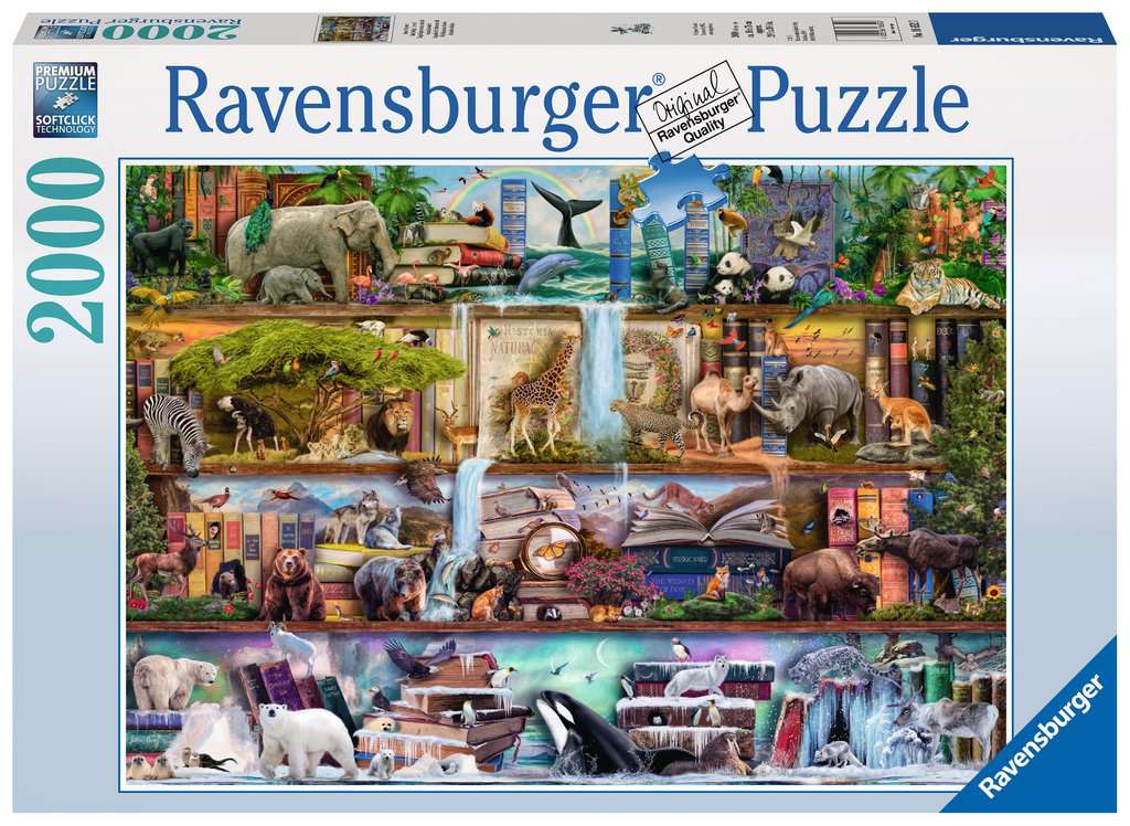 Ravensburger. Пазл карт. 2000 арт.16652 "Полки Дикого королевства"