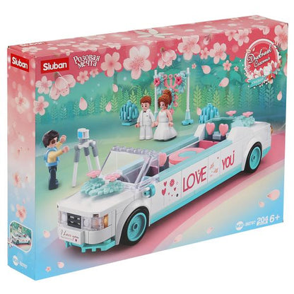 Конструктор пласт. машина с фигурками, 204дет. в русс. кор. в кор.32шт