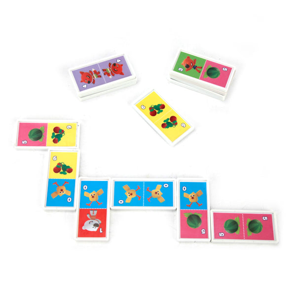 ДОМИНО ПЛАСТМАССОВОЕ "УМНЫЕ ИГРЫ" МИ-МИ-МИШКИ 3-В-1 В РУСС. КОР. в кор.100шт