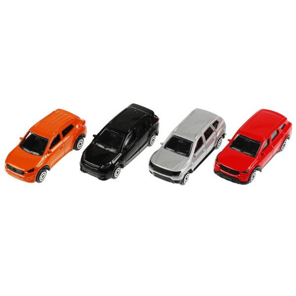 Machine à crossover en métal, taille 7,5 cm, dans un assortiment, cor., dissp. Technopark уп-36шт в кор.2*4уп