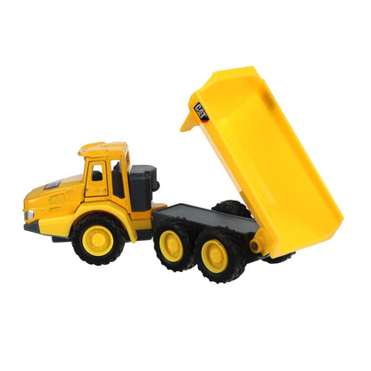 Машина металл caterpillar КАРЬЕРНЫЙ САМОСВАЛ, 15 см, дверь, инерция Технопарк в кор.2*24шт