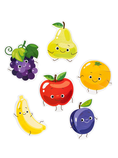 Пазлы контуры "Фрукты" 6 figurines Jouets pour bébé (мягкие)