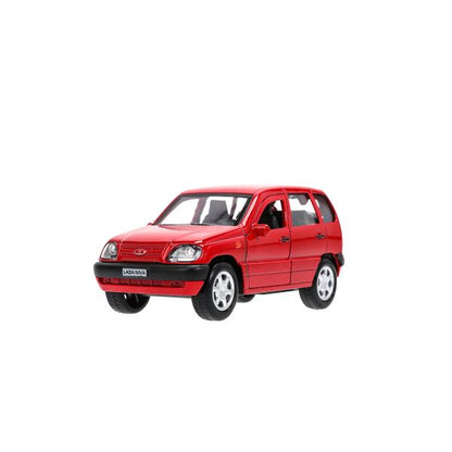 Machine en métal LADA NIVA pour 12 cm, double, bagage, iner, rouge, cor. Parc technologique dans le cor.2*36шт