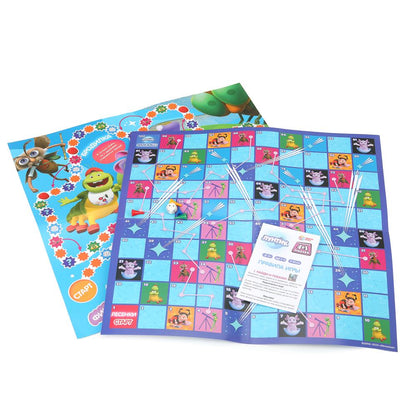Лунтик. Настольная игра-квадрат 4в1. 250х250х55 мм. Умные игры в кор.10шт