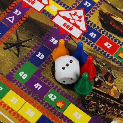 Морской бой. Танковый бой. Настольная игра-ходилка 2 игровых поля. Умные игры в кор.20шт