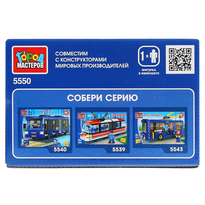 Конструктор "Город мастеров" газель маршутное такси, 71дет. в русс. кор. в кор.2*40шт