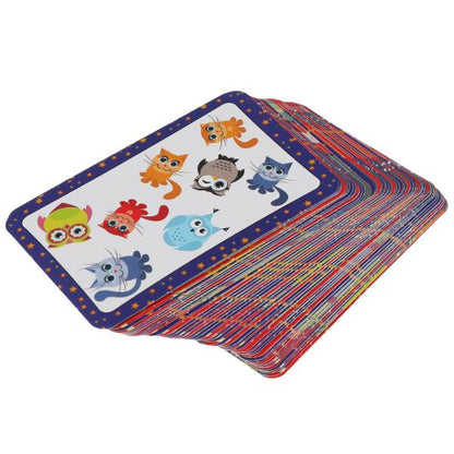 Котики и совы. Карточная игра. 80 карточек. Коробка: 138х170х40мм, карточки Умные игры в кор.50шт