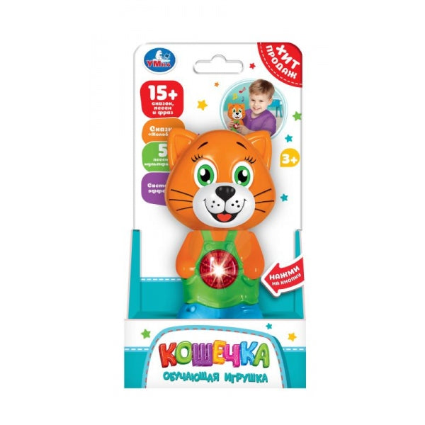 Обучающая кошечка 15 сказок, песен и фраз в кор. Умка в кор.96шт