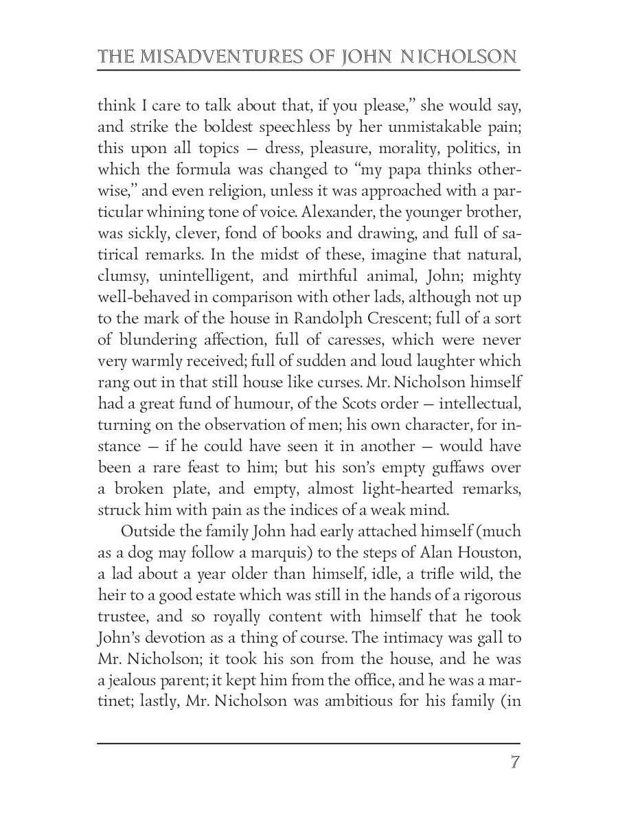 Les mésaventures de John Nicholson = Несчастья Джона Никольсона: на англ.яз
