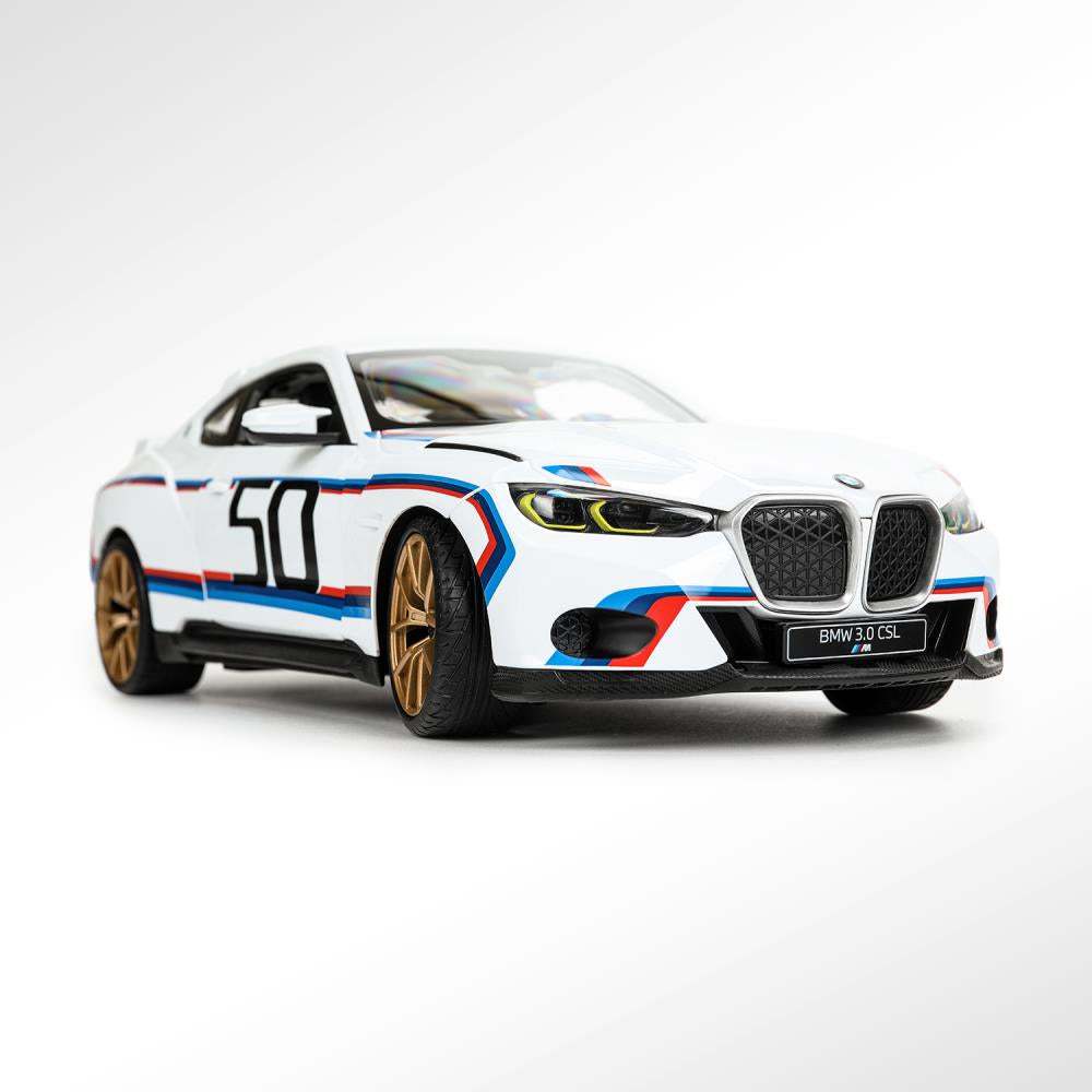 Véhicule pour BMW 3.0 csl 1:14, bleu, 2 pièces, deux portes ouvertes Rastar en couleur 6 pouces