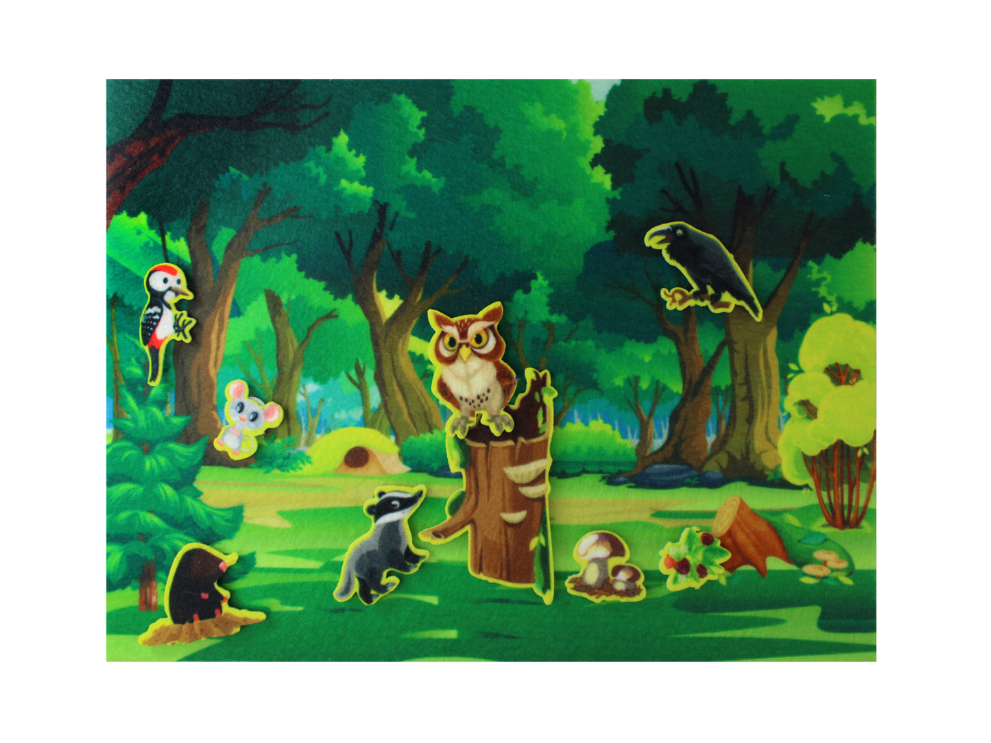 Набор из фетра на липучках "Лес" (европодвес)