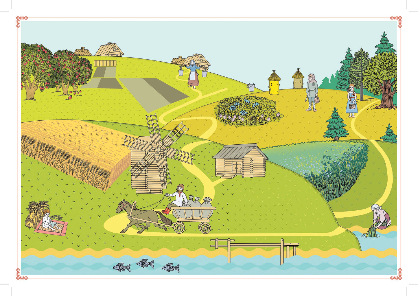 Осипова. Русская деревня. Знакомство детей старшего дошкольного возраста с русским традиционным бытом. (ФГОС)