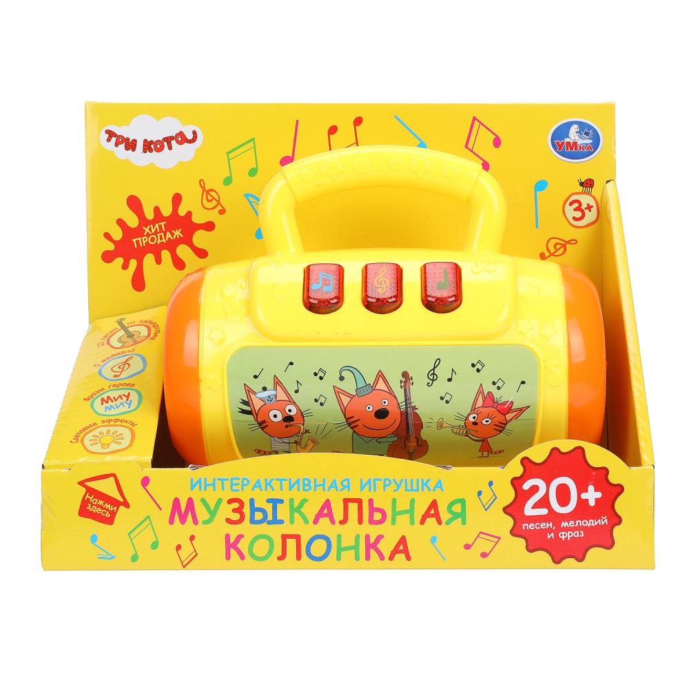 Музыкальная колонка.песни из м/ф.35+ песен и мелодий Три Кота в кор. Умка в кор.48шт