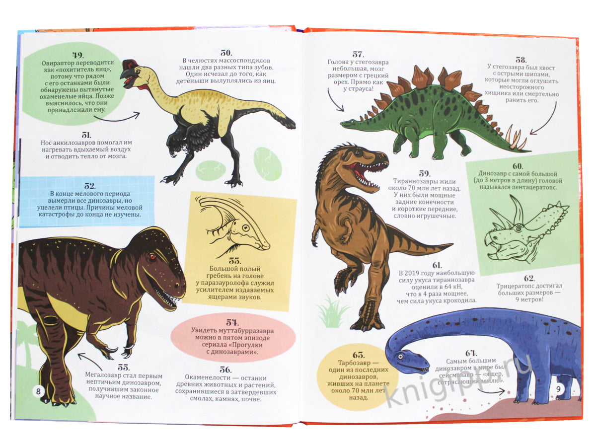 Энциклопедия на каждый день. 365 faits sur les dinosaures. глянц. lame 215х288