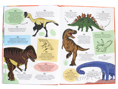 Энциклопедия на каждый день. 365 faits sur les dinosaures. глянц. lame 215х288