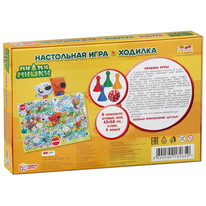Настольная игра-ходилка Азбука. Ми-Ми-Мишки. в кор. Умные игры в кор.20шт