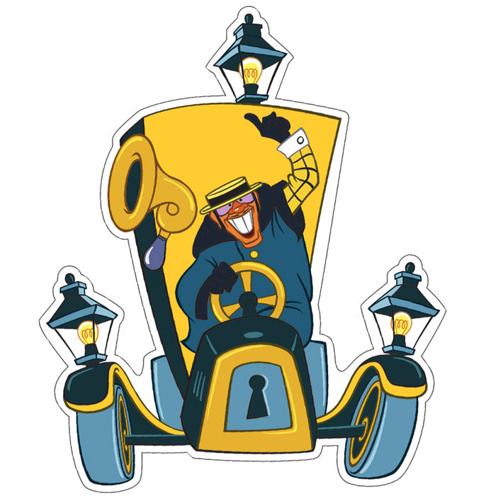 ФМ2-12437 Plaque d'immatriculation A4. Kareta из мультфильма Бременские музыканты (с блестками в лаке)
