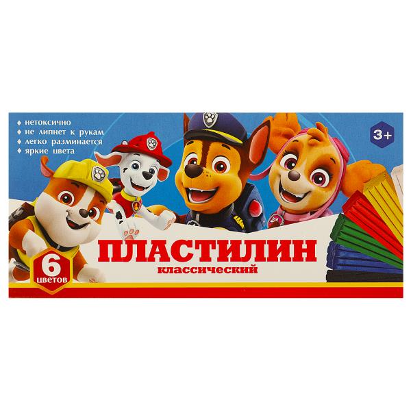 Щенки, пластилин классический 6 цв (120г) MultiArt в кор.30шт