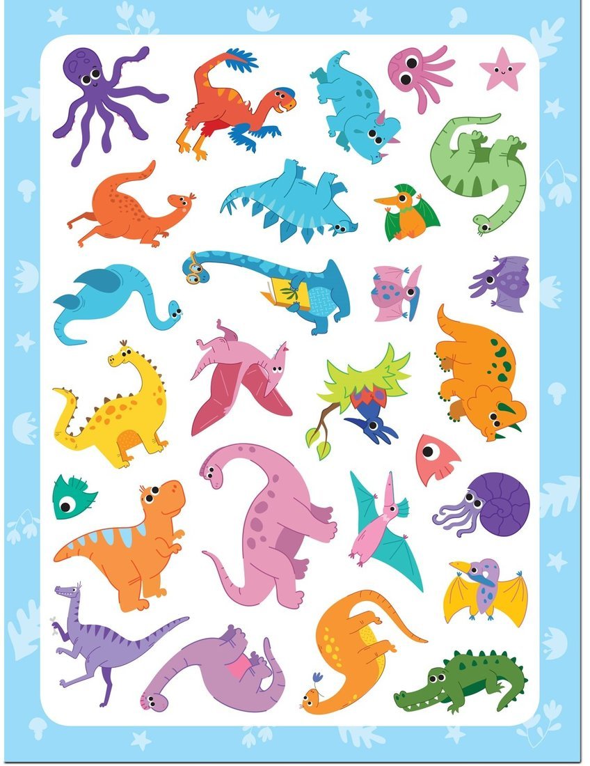 Autocollants. Набор наклеек. Dinosaures