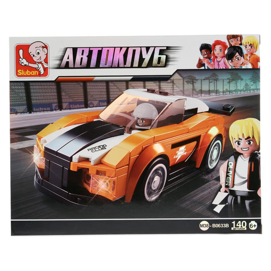 КОНСТРУКТОР ПЛАСТ. МАШИНА С ФИГУРКОЙ, 140ДЕТ. В РУСС. КОР. 23,7*18,9*4,5СМ в кор.60шт