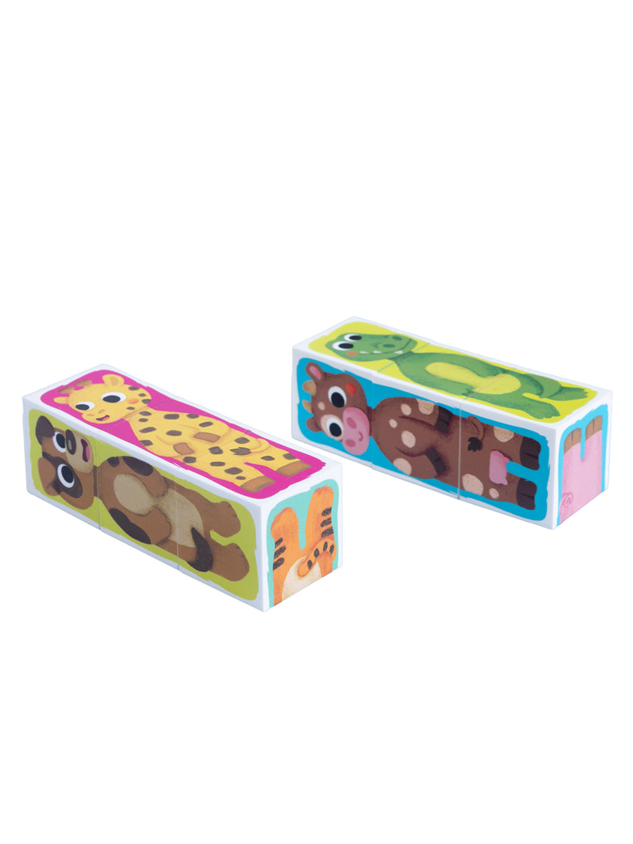Jouets pour bébés en plastique, jouets pour bébés, "Зверопутаница", 6 pièces (12 personnes)