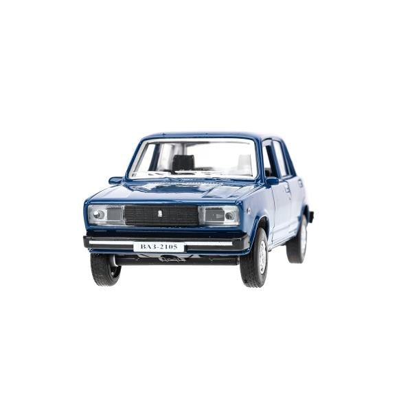 Машина металл LADA ваз-2105 1997 12 cm, двери, багаж, инерц.темно-синий,кор. Технопарк в кор.2*36шт