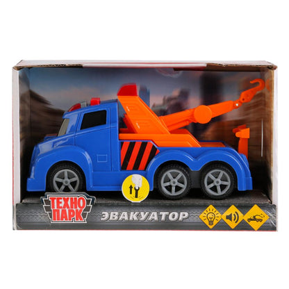 Machine "ЭВАКУАТОР", d'une durée de 17 cm, plastique, couleur + noir, подв. élément. en Russie. cor. Parc technologique dans le cor.2*30шт