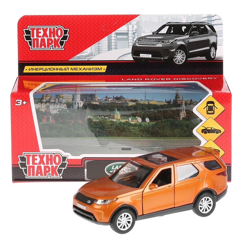 Machine en métal LAND ROVER DISCOVERY 12 cm, ouverte. двери, инерц, золотой,в кор. Parc technologique dans le cor.2*36шт