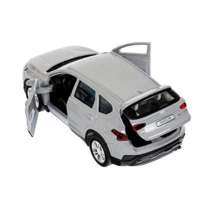 Machine en métal HYUNDAI SANTAFE 12 cm, double, bagage, inerte, temps série, cor. Parc technologique dans le cor.2*36шт