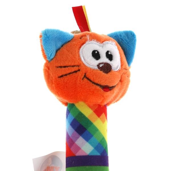 Текстильная игрушка погремушка Кот с мячиком Умка в кор.360шт