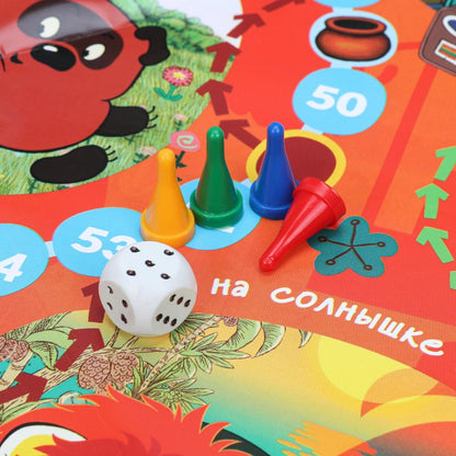 Супермикс. Союзмультфильм.Настольная игра-ходилка в треугол.кор. 300х300х50мм. Умные игры в кор.20шт