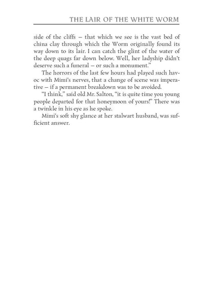 Le repaire du ver blanc = Логово Белого червя: на англ.яз