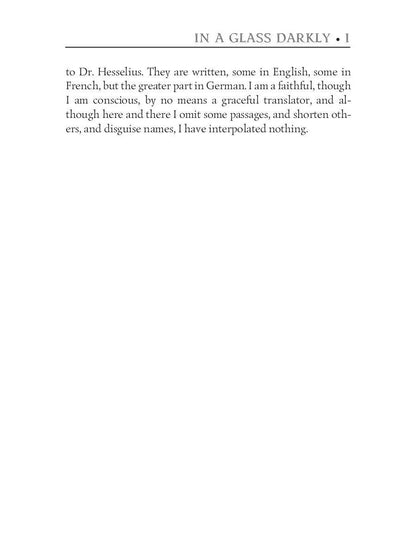 In a Glass Darkly 1. Green Tea, The Familiar & Mr. Justice Harbottle / Сквозь тусклое стекло 1. На английском языке