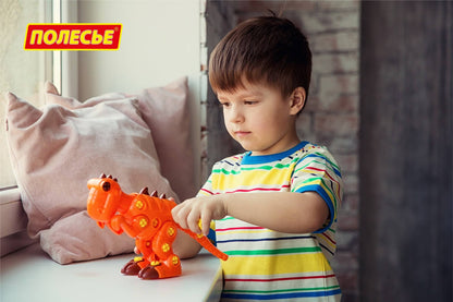Полесье. Конструктор-динозавр "Тираннозавр" 40 эл. (в пакете) арт.76700 /14