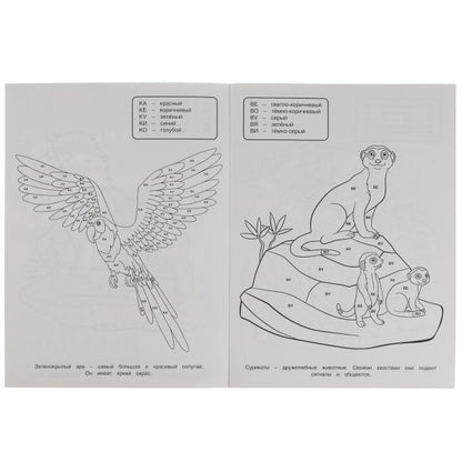 Il y a un parc zoologique. Раскраска по буквам. М.А. Жукова 214х290мм. Скрепка. 16 pièces. Умка в кор.50шт