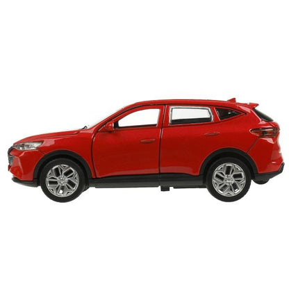 Машина металл HAVAL "haval f7", длина 12 см, дв, багаж, инер, красн, в кор. Технопарк в кор.2*36шт