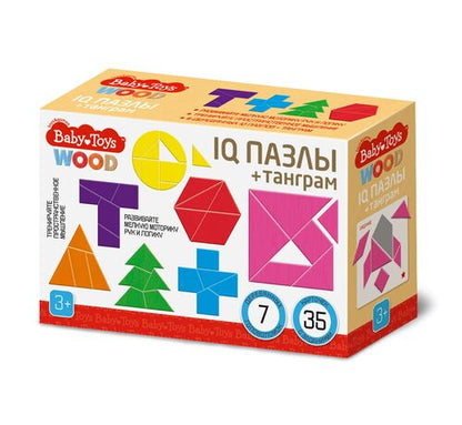 Jeu de golf "IQ Puzzles + Tangram" série "Baby Toys wood"
