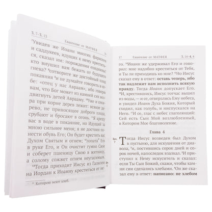 Новый Завет с выделенными словами Спасителя