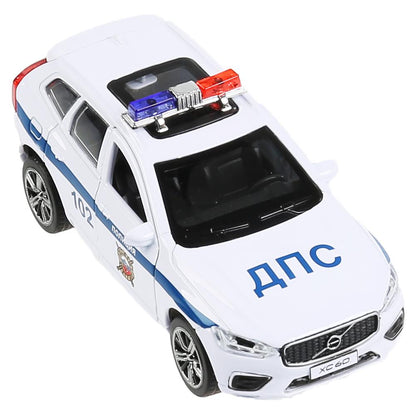 Machine en métal "volvo xc60 r-desing police" 12 cm, environ 2 x 36 pouces